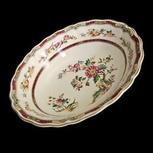 Royal Petal Marlborough Bowl 9.5 Inch Grindley England Scalloped Floral